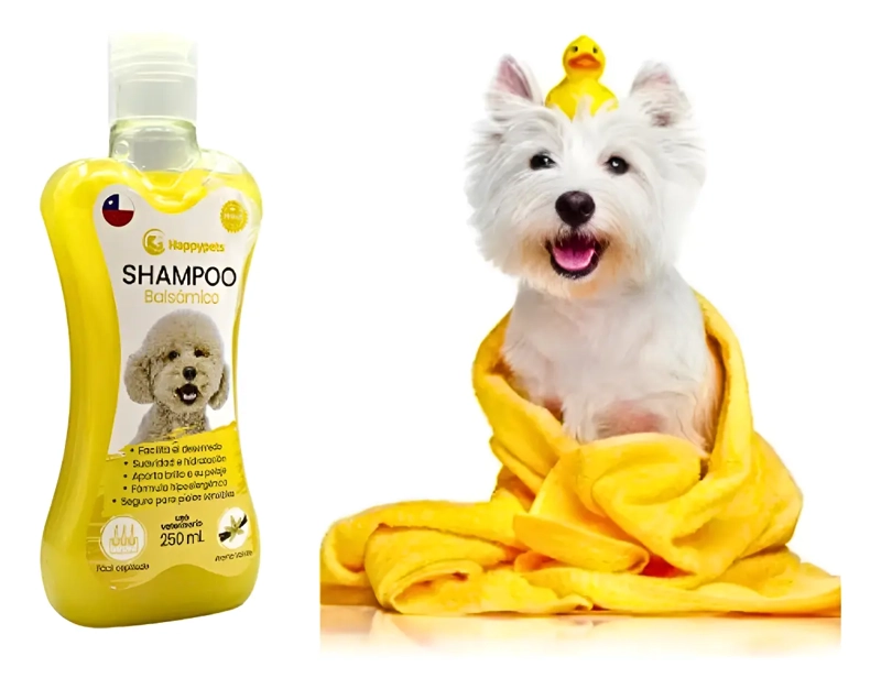 SHAMPOO BALSAMICO DESENREDANTE PARA PERROS HAPPY PETS 250ML - 1