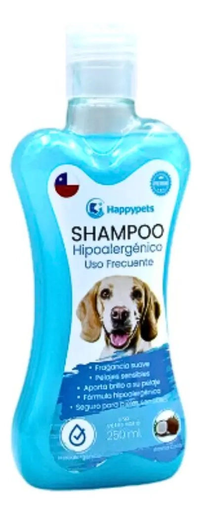 SHAMPOO HIPOALERGENICO PIEL SENSIBLE PERROS 250ML HAPPYPETS - 3