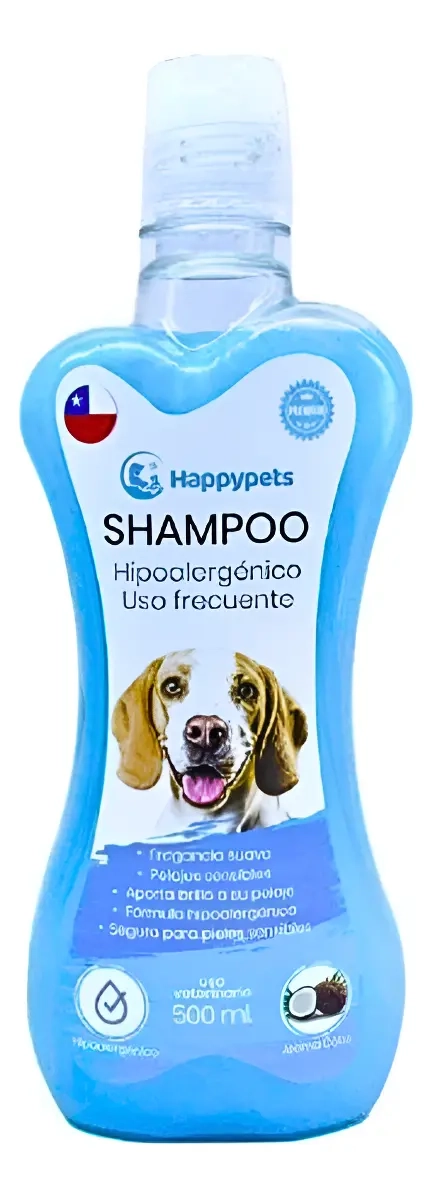 SHAMPOO PERROS PIEL SENSIBLE USO FRECUENTE 500ML HAPPYPETS - 1