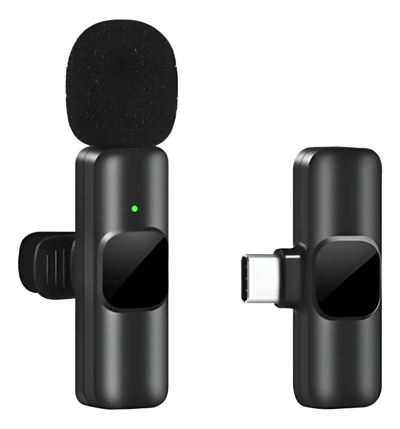 MICROFONO CORBATERO PORTATIL INALAMBRICO CONEXION USB-C - 1