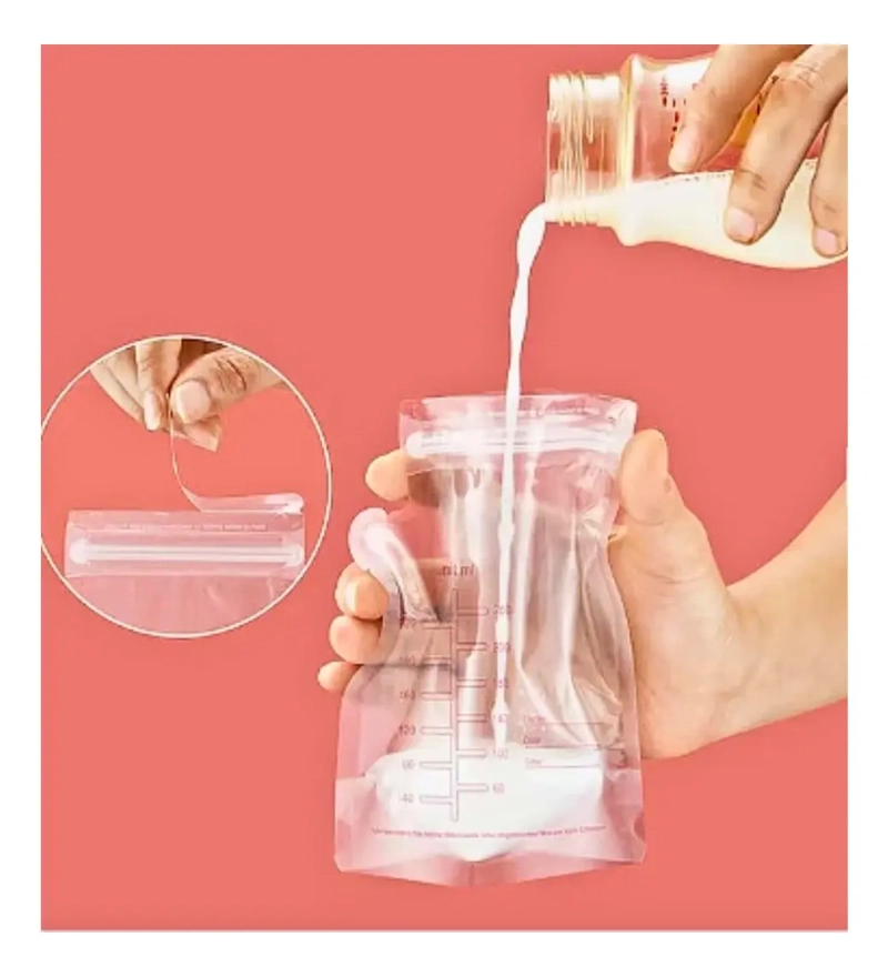 PACK 90 BOLSAS ALMACENAMIENTO LECHE MATERNA 250ML - 3