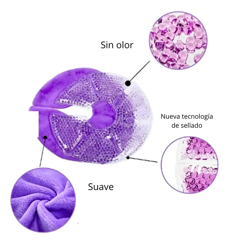PAR ALMOHADILLAS DE GEL FRIO CALOR PARA LACTANCIA MATERNA - 5