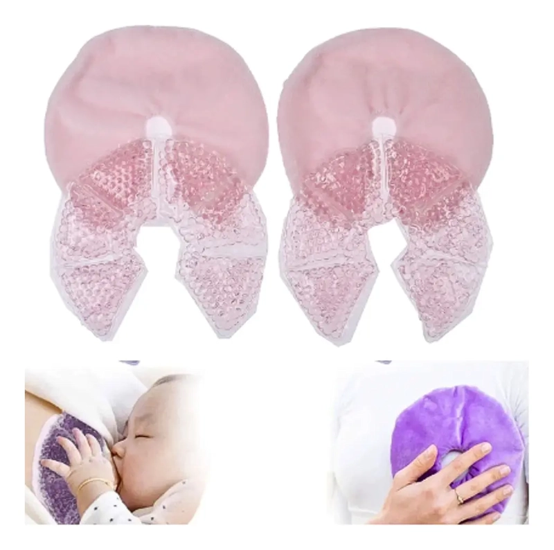 PAR ALMOHADILLAS DE GEL FRIO CALOR PARA LACTANCIA MATERNA - 6