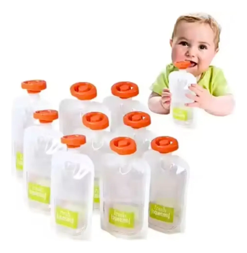 PACK 10 BOLSAS EMPACADORA PARA COLADOS PAPILLA BEBES - 1