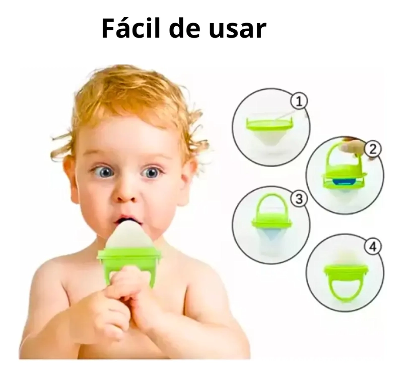 CHUPETE ALIMENTARIO MORDEDOR MOLDE PARA HELADO BEBES - 5