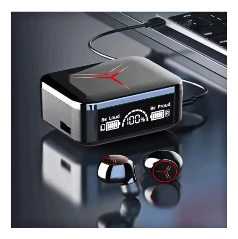 AUDIFONOS INALAMBRICO CON CAJA DE CARGA 3 CABLES 2000 MAH - 8