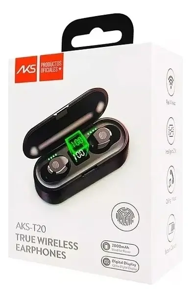 AUDIFONO AURICULAR INALAMBRICO BLUETOOTH AKS T20 PORTATIL - 4