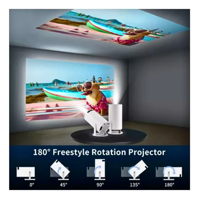 PROYECTOR MINI HY300 PROFESIONAL 4K HD WIFI SMARTTV PORTATIL - 8