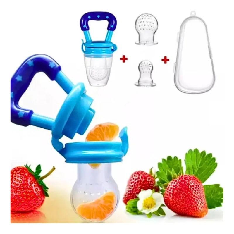CHUPETE MORDEDOR ALIMENTARIO DE FRUTAS BEBES + 2 REPUESTOS - 11