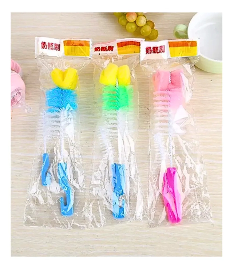 SET CEPILLO LIMPIADOR DE MAMADERA TETINA O BOTELLA MULTIUSOS - 4