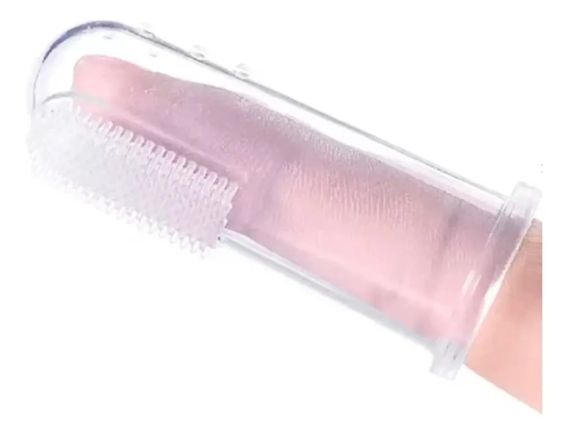 CEPILLO DEDAL DE DIENTES BEBE S + CAJITA DE ALMACENAMIENTO - 7