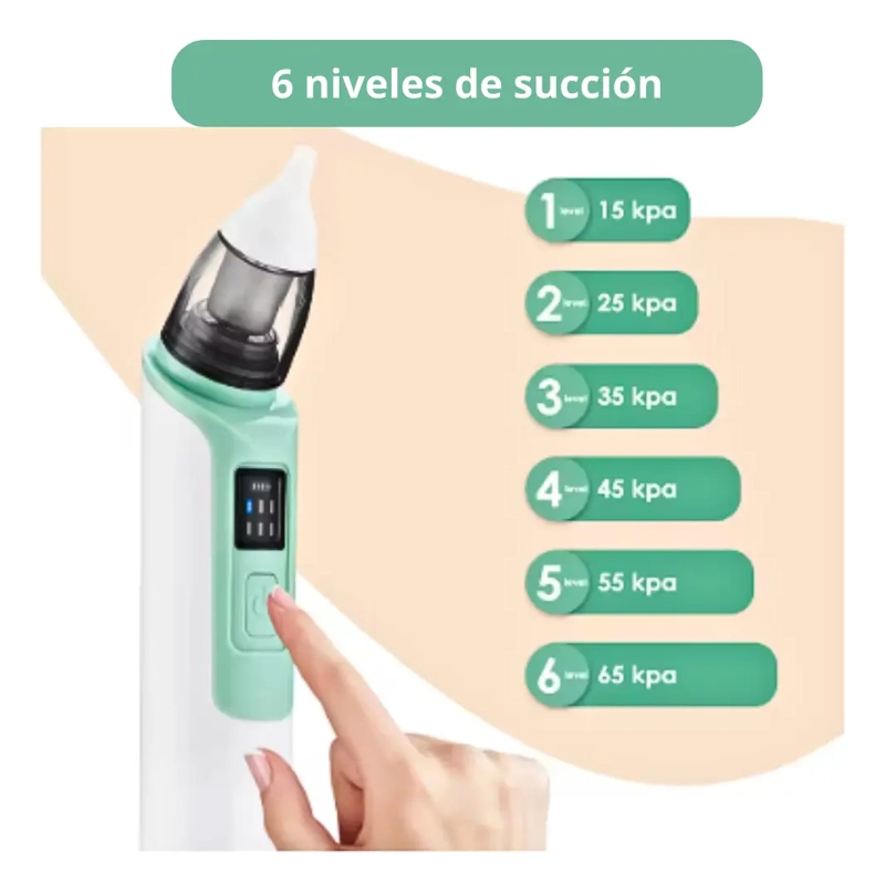 ASPIRADORA SUCCION NASAL ELE CTRICA PARA BEBES SILENCIOSA - 2