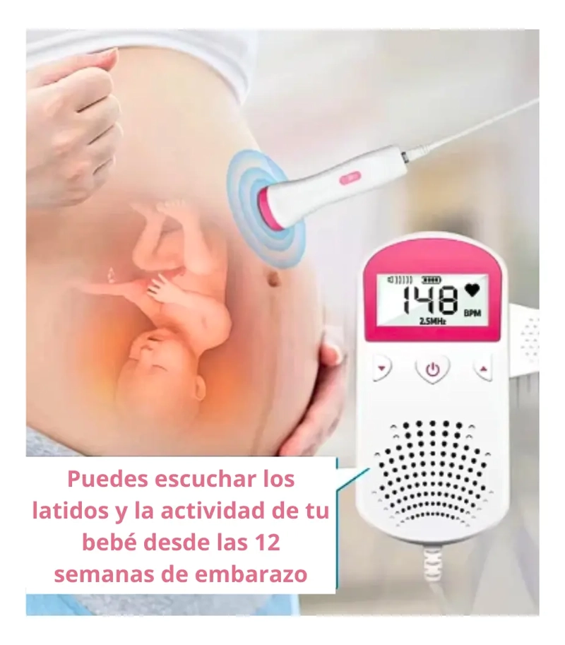 MONITOR FETAL DOPPLER LATIDOS FETALES CORAZON BEBE - 2