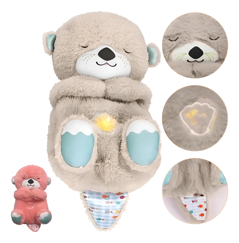 JUGUETE DE PELUCHE NUTRIA CALMANTE CON MUSICA Y MOVIMIENTO - 1