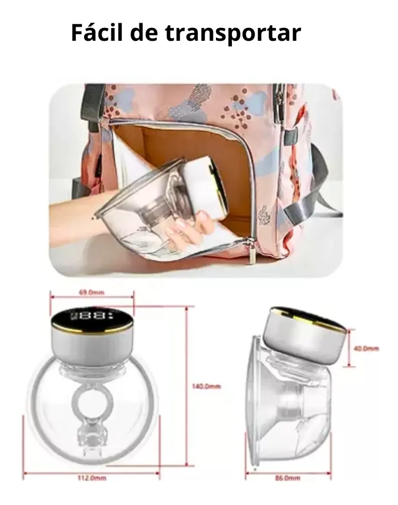EXTRACTOR DE LECHE MATERNA INALAMBRICO + 30 BOLSAS - 3