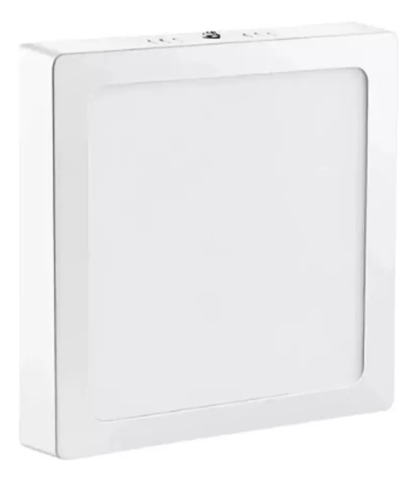 LAMPARA DE TECHO SOBREPUESTO BLANCO CUADRADO 24W LUZ FRIA - 3
