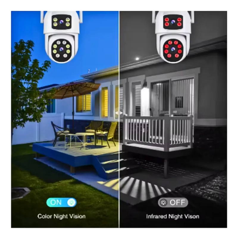CAMARA DE VIGILANCIA CON LENTE DUAL WIFI FULL HD + SENSOR - 10