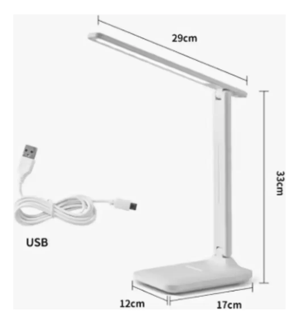 LAMPARA DE ESCRITORIO LUZ LED PLEGABLE LUZ NATURAL - 3