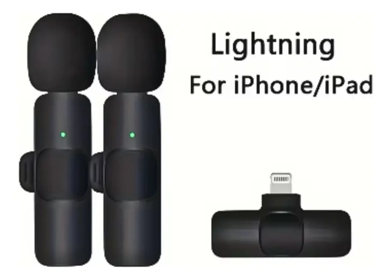 MICROFONO CORBATERO INALAMBRICO COMPATIBLE CON IPHONE IOS - 5