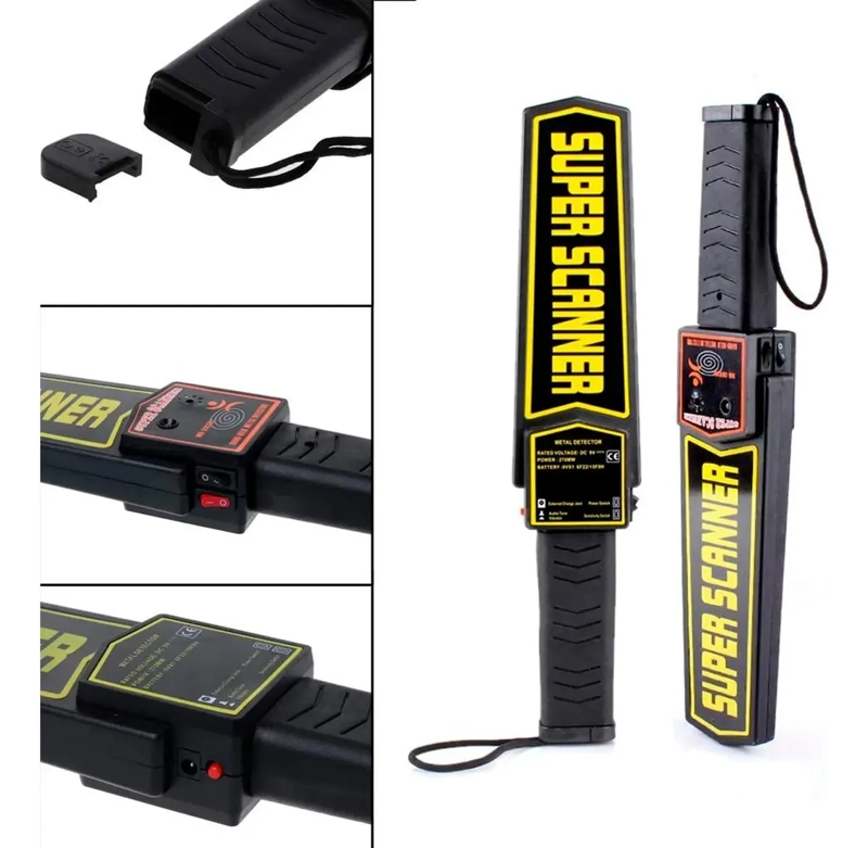 DETECTOR DE METALES PORTATIL ALTA SENSIBILIDAD METAL SCANNER - 7