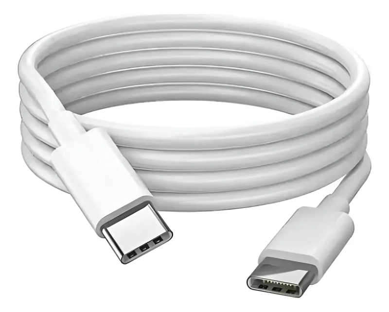 CABLE DE DATOS CARGA RAPIDA USB-C A C COLOR BLANCO - 1