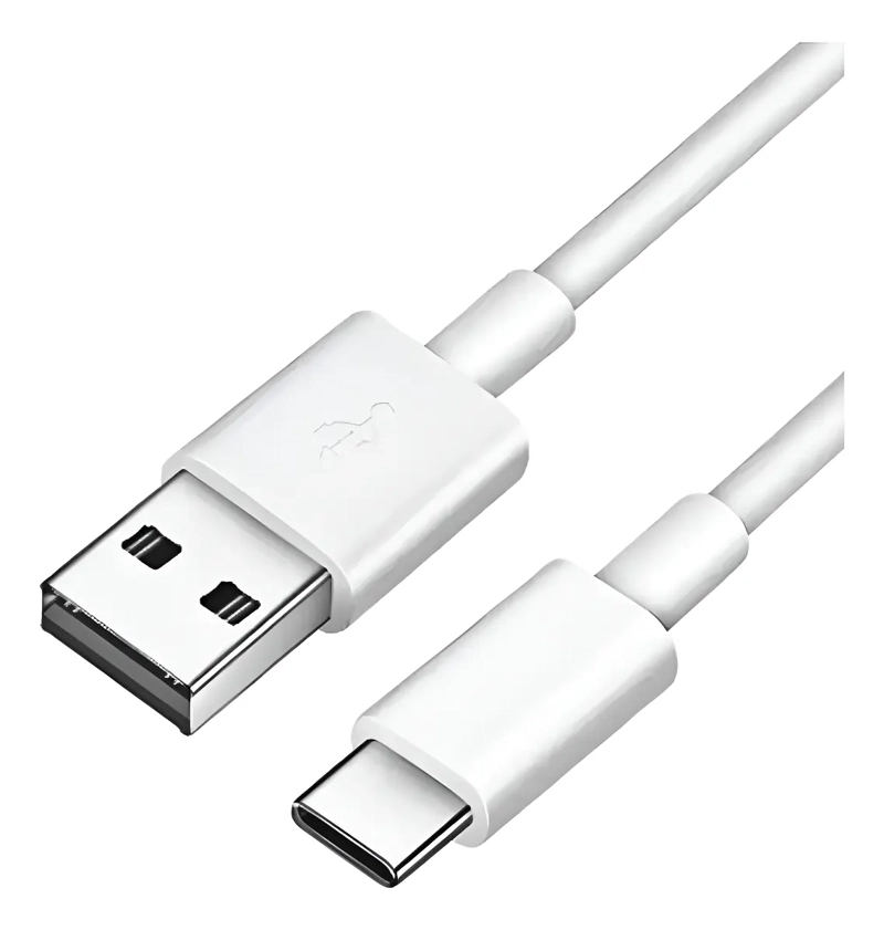 GENÉRICO CABLE DE DATOS CARGA RAPIDA USB A USB-C COLOR BLANCO