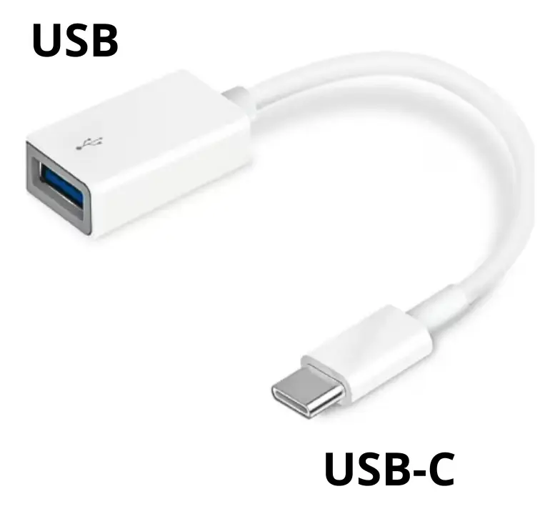 CABLE DE DATOS ADAPTADOR DE USB-C A USB OTG COLOR BLANCO - 2