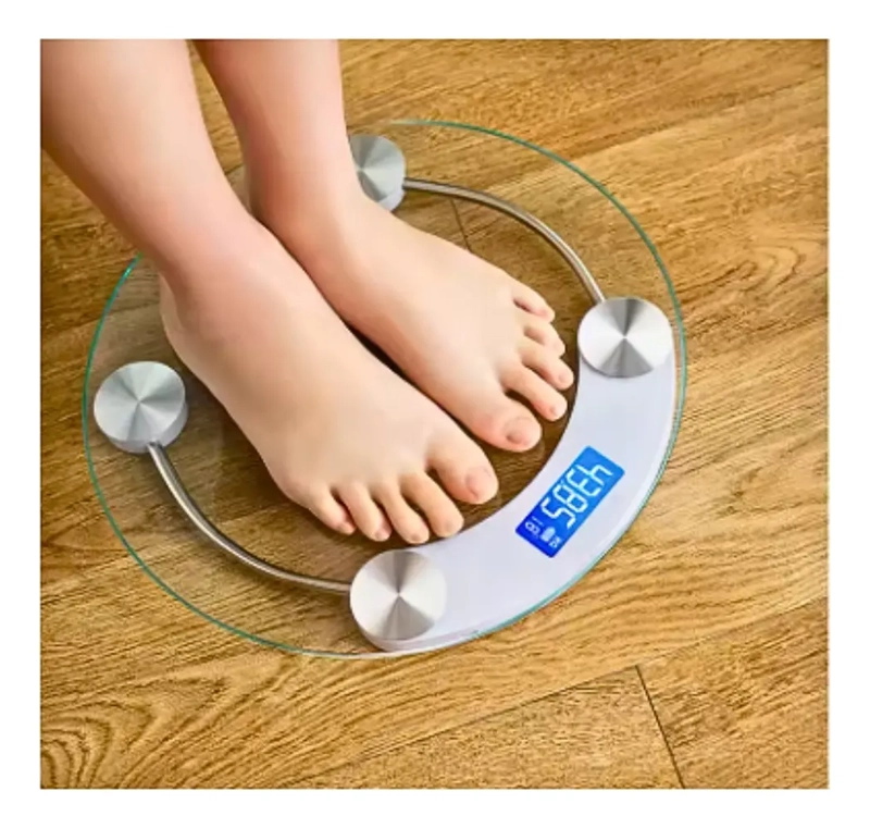 BALANZA PESA DE BAÑO DIGITAL VIDRIO TEMPLADO 180 KG - 4