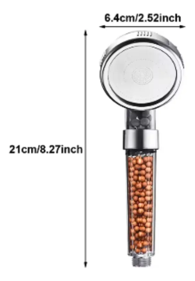 CABEZAL MANGO DUCHA AHORRO Y PURIFICADOR DE AGUA - 3