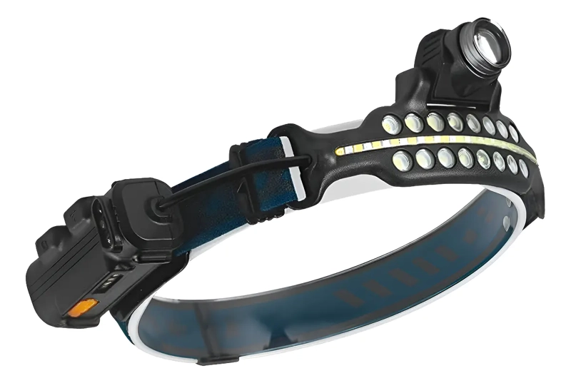 LINTERNA FRONTAL LED MULTIUSOS RECARGABLE MINERA DE 1200 LM - 1