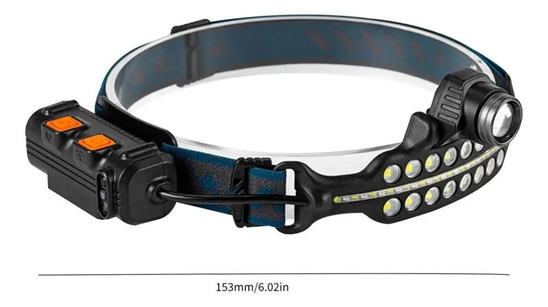 LINTERNA FRONTAL LED MULTIUSOS RECARGABLE MINERA DE 1200 LM - 3