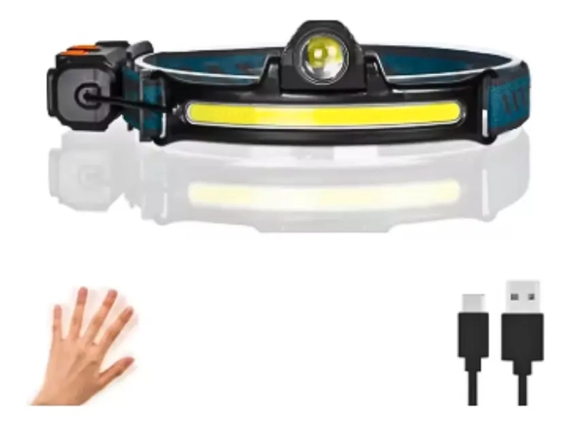 LINTERNA FRONTAL LED MULTIUSOS RECARGABLE MINERA DE 1200 LM - 8