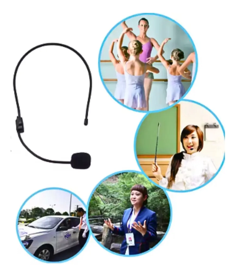 MICROFONO MEGAFONO INALAMBRICO AMPLIFICADOR DE VOZ BLUETOOTH - 6