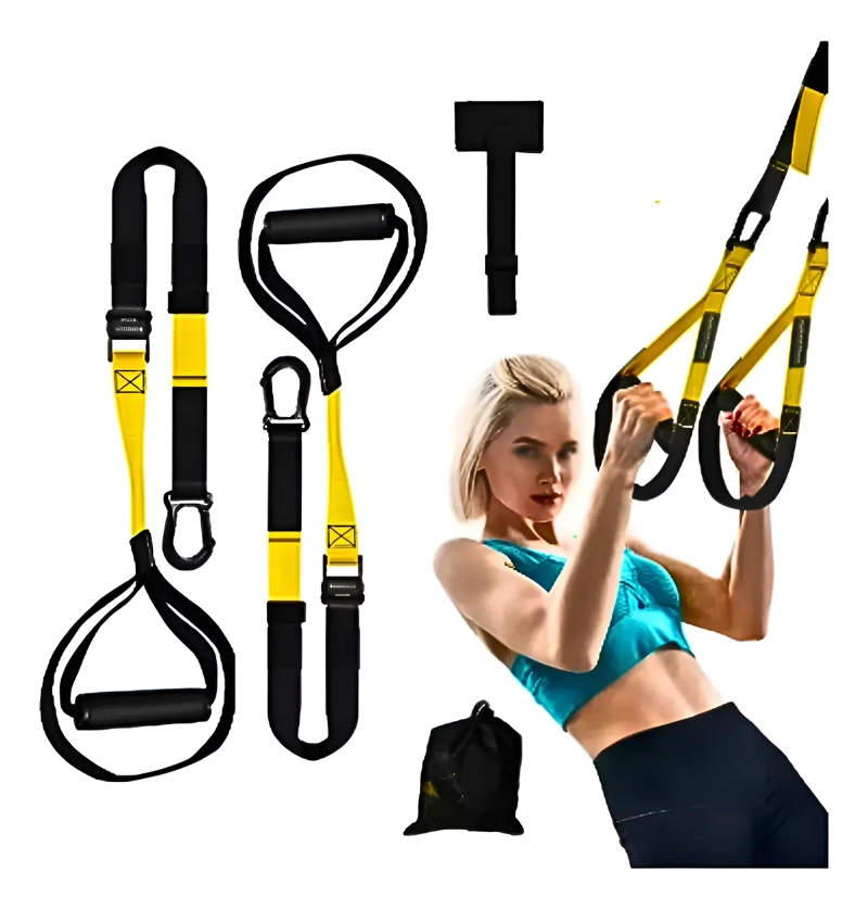 SET BANDAS DE SUSPENSION ENTRENAMIENTO TRX CROSSFIT - 1