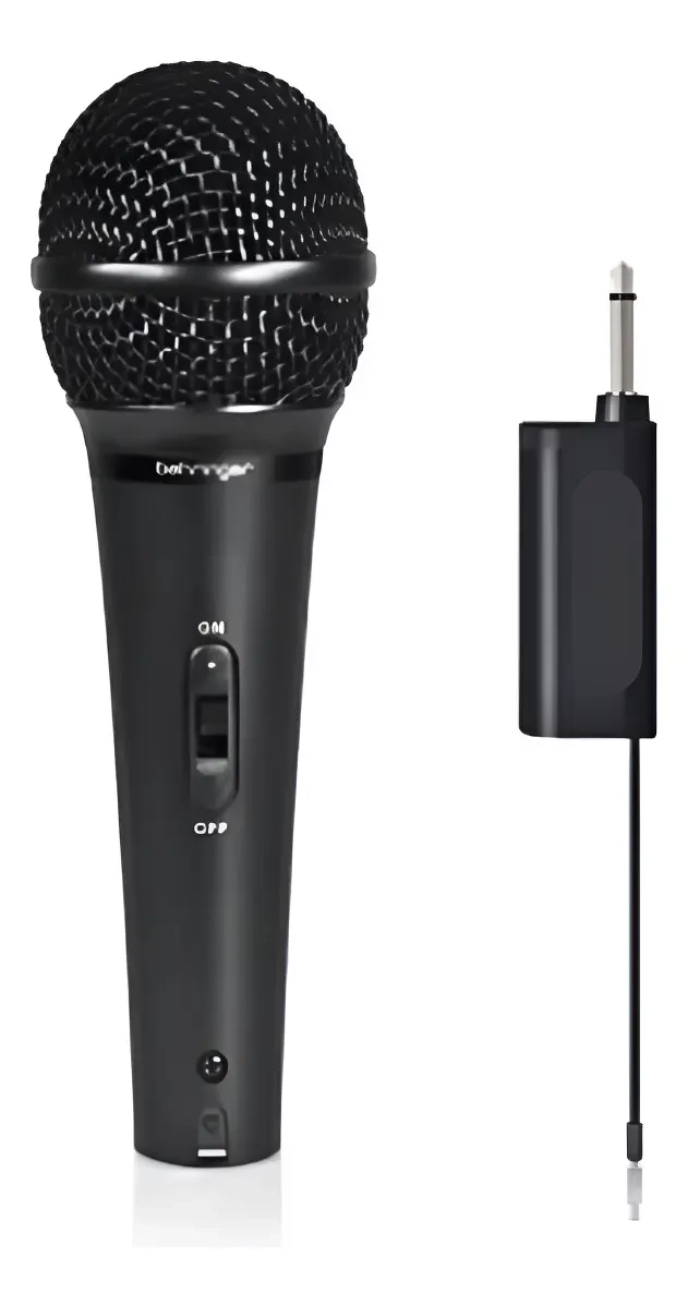 MICROFONO INALAMBRICO PROFESIONAL DINAMICO KARAOKE NEGRO - 1