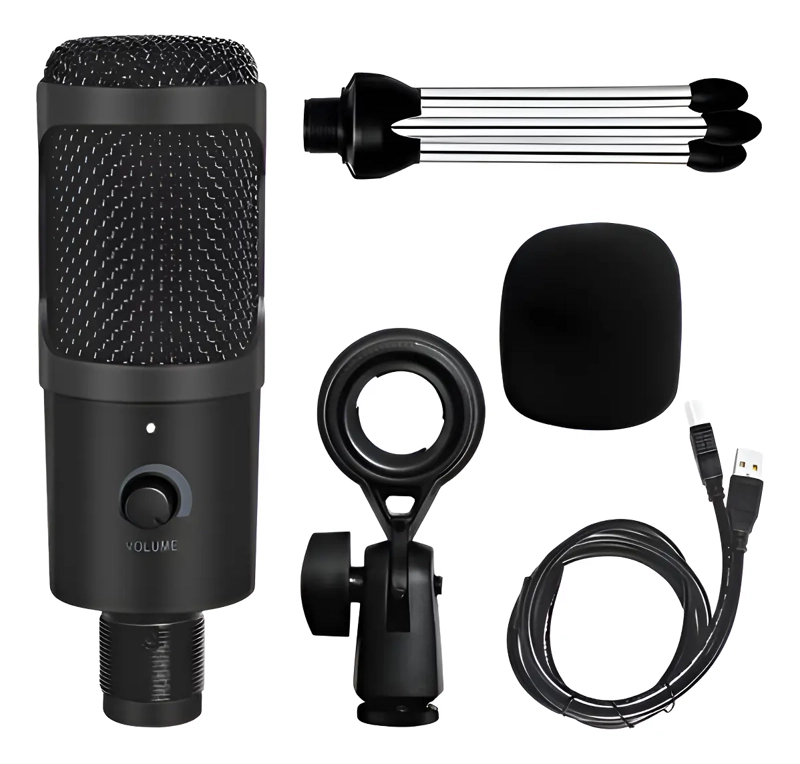 MICROFONO CONDENSADOR STUDIO GRABACION LOCUCION STREAMING - 1