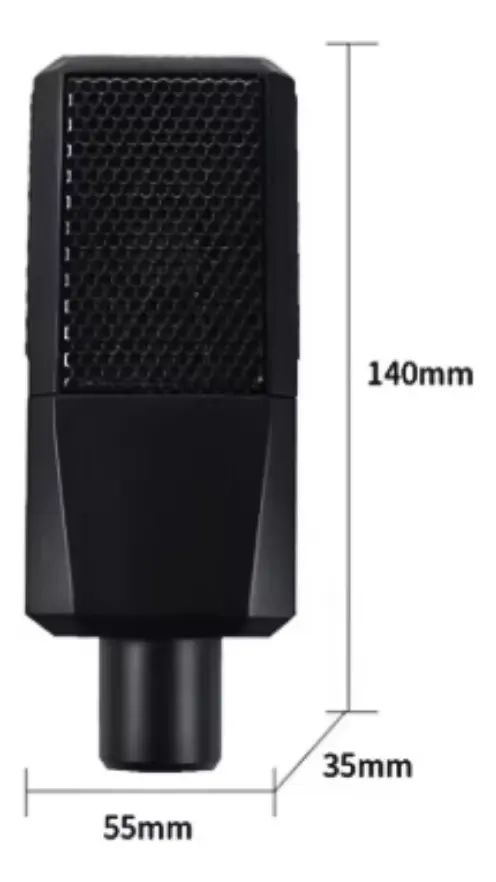 MICROFONO PROFESIONAL CONDENSADOR STUDIO + ANTIPOP + TRIPODE - 2