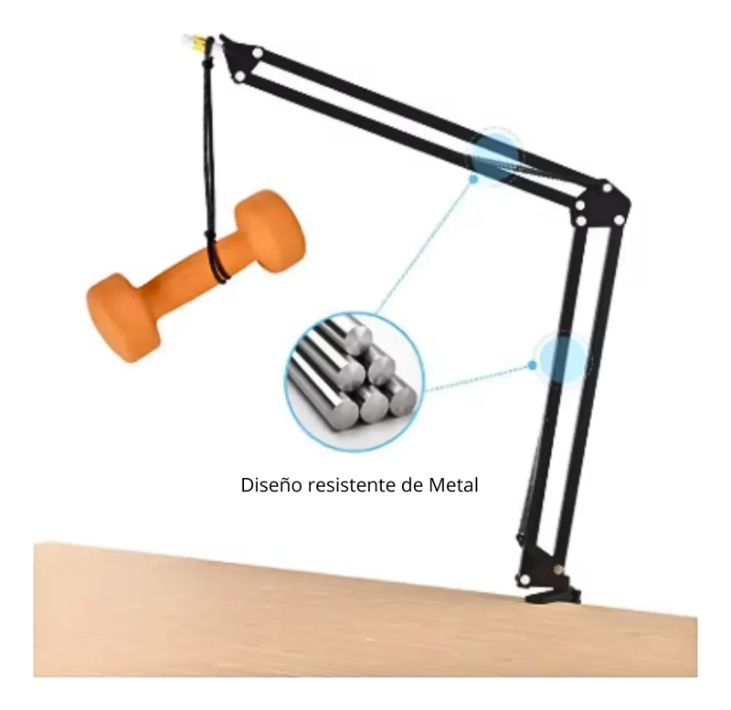 SOPORTE STUDIO PROFESIONAL BRAZO PARA MICROFONO AJUSTABLE - 4
