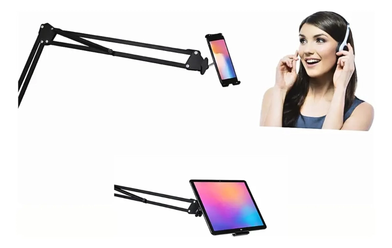 SOPORTE AJUSTABLE PROFESIONAL GRABACION PARA CELULAR TABLET - 1