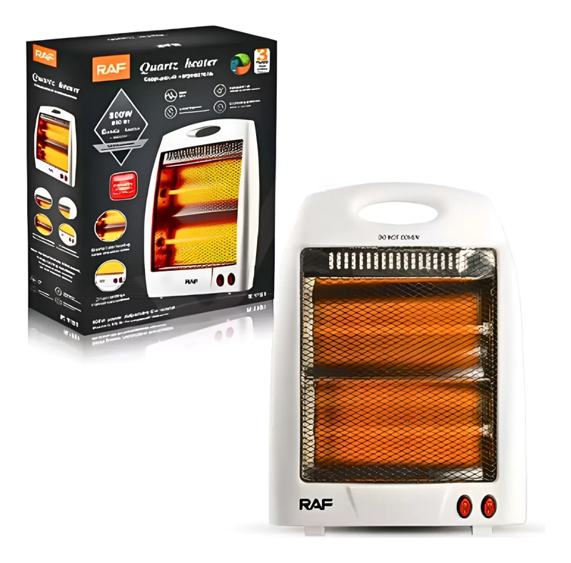 ESTUFA CALEFACTOR ELE CTRICO AJUSTABLE 800W RAF BLANCO R.1191 - 1