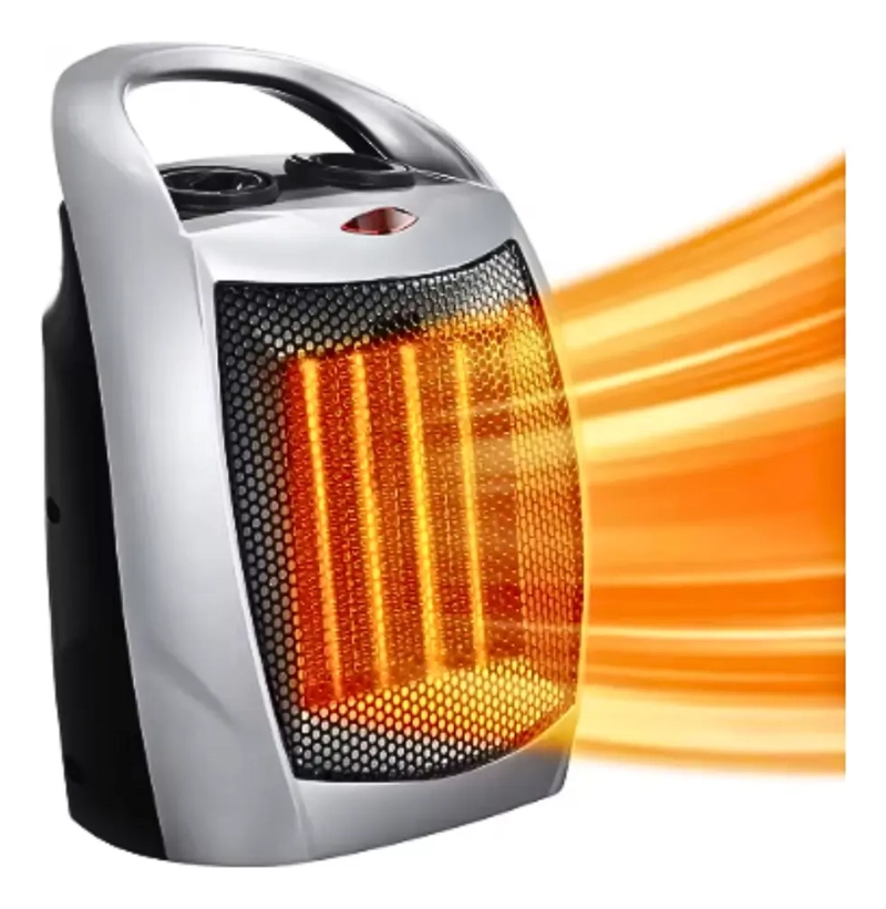 ESTUFA CALEFACTOR ELE CTRICO 1500W RAF PLATEADO R.1603 - 4