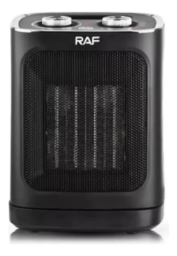 ESTUFA CALEFACTOR VENTILADOR ELE CTRICO 1800W RAF NEGRO R1188 - 2