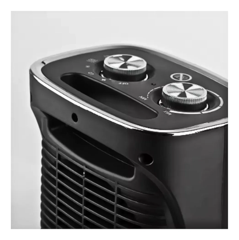 ESTUFA CALEFACTOR VENTILADOR ELE CTRICO 1800W RAF NEGRO R1188 - 3