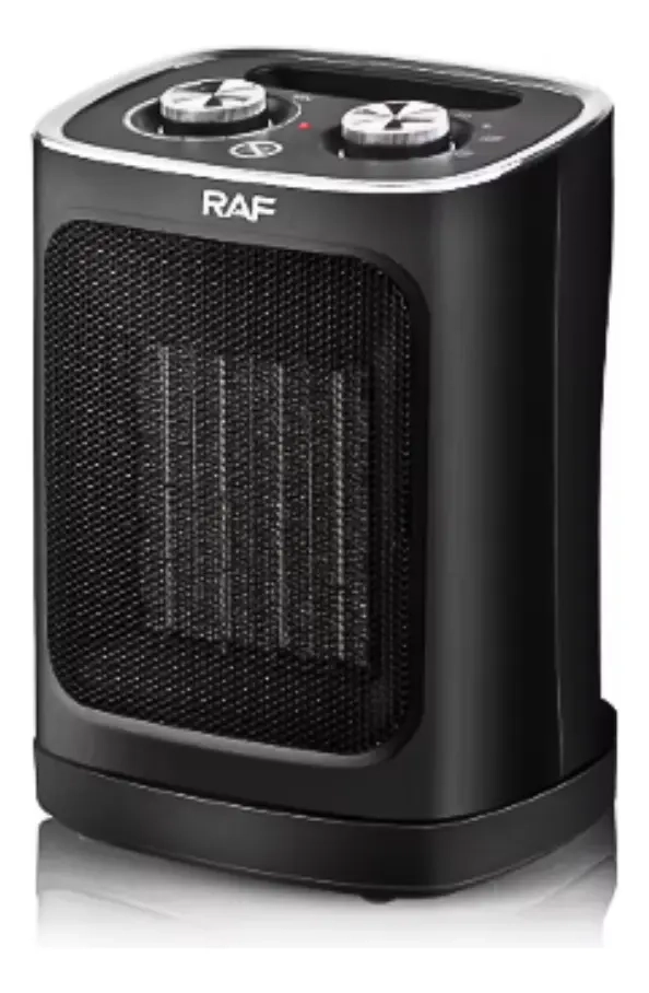 ESTUFA CALEFACTOR VENTILADOR ELE CTRICO 1800W RAF NEGRO R1188 - 6