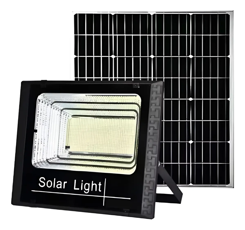 FOCO REFLECTOR EXTERIOR RECARGA SOLAR 50W AHORRA ENERGIA - 1