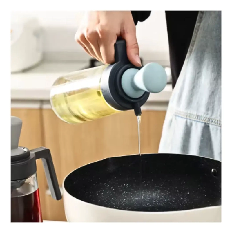 BOTELLA DISPENSADOR DE ACEITE VINAGRE 550ML 2 EN 1 - 4