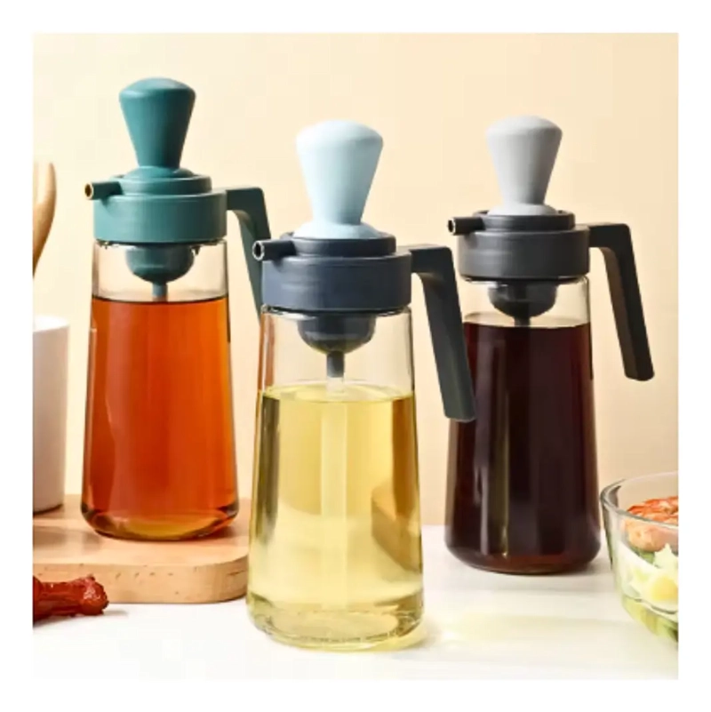 BOTELLA DISPENSADOR DE ACEITE VINAGRE 550ML 2 EN 1 - 5