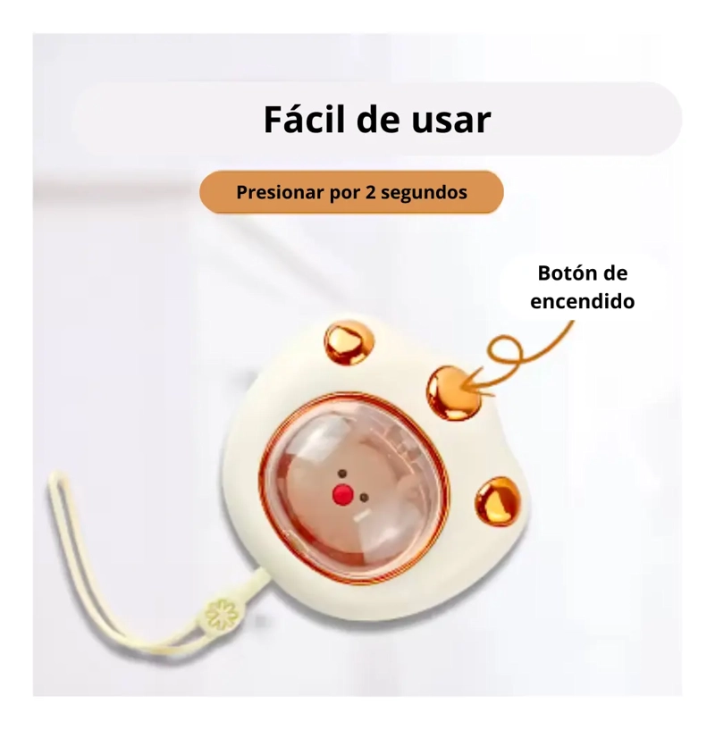 MINI CALENTADOR CALEFACTOR DE MANOS PORTATIL RECARGABLE - 4
