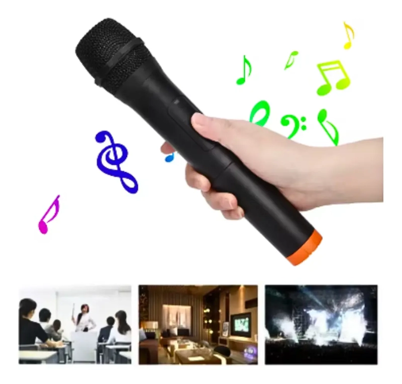 MICROFONO INALAMBRICO 50 METROS DE ALCANCE KARAOKE USB - 3