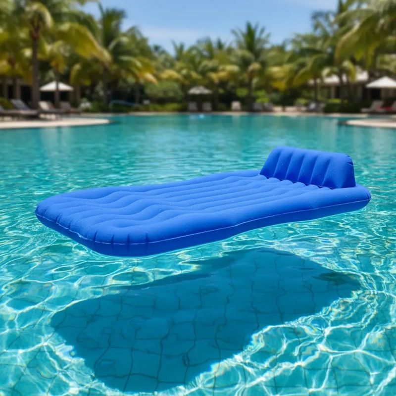 COLCHON INFLABLE 1 PLAZA AUTO CARSUN CON ALMOHADAS Y COMPRESOR 12V - 4